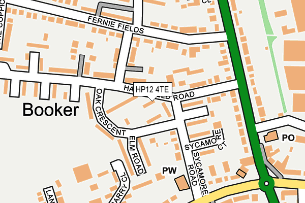 HP12 4TE map - OS OpenMap – Local (Ordnance Survey)