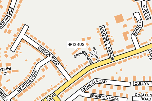 HP12 4UG map - OS OpenMap – Local (Ordnance Survey)