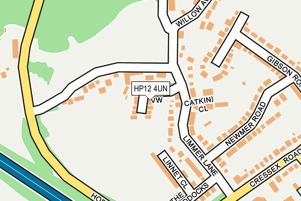 HP12 4UN map - OS OpenMap – Local (Ordnance Survey)