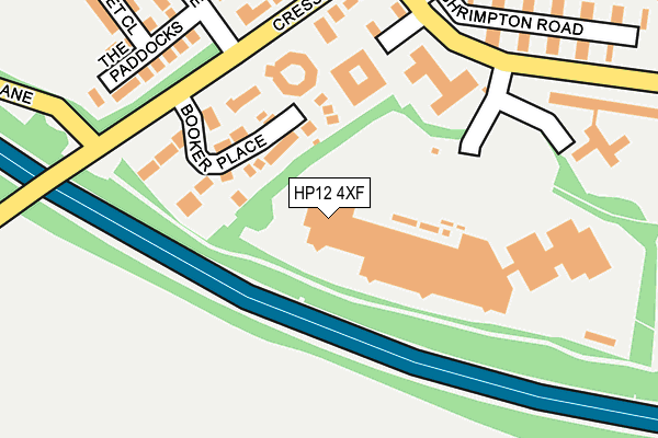 HP12 4XF map - OS OpenMap – Local (Ordnance Survey)