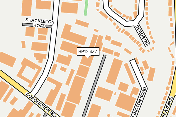 HP12 4ZZ map - OS OpenMap – Local (Ordnance Survey)