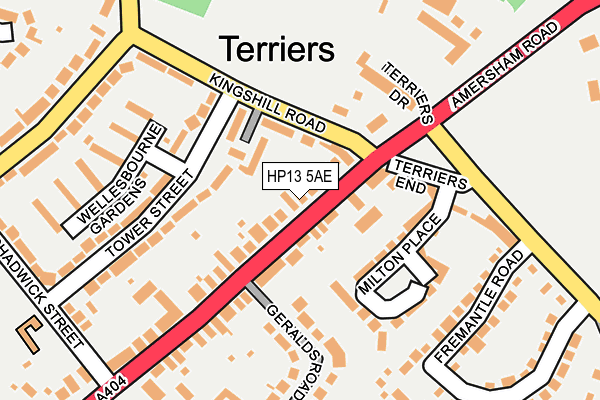 HP13 5AE map - OS OpenMap – Local (Ordnance Survey)