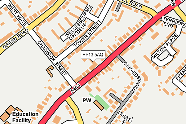 HP13 5AQ map - OS OpenMap – Local (Ordnance Survey)