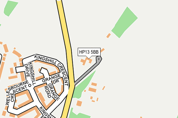 HP13 5BB map - OS OpenMap – Local (Ordnance Survey)