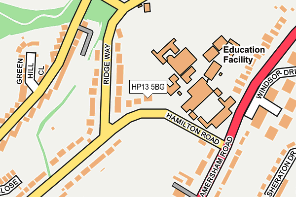 HP13 5BG map - OS OpenMap – Local (Ordnance Survey)