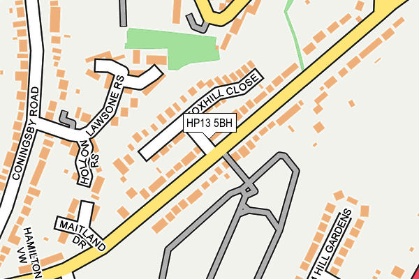 HP13 5BH map - OS OpenMap – Local (Ordnance Survey)