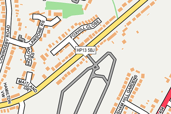 HP13 5BJ map - OS OpenMap – Local (Ordnance Survey)