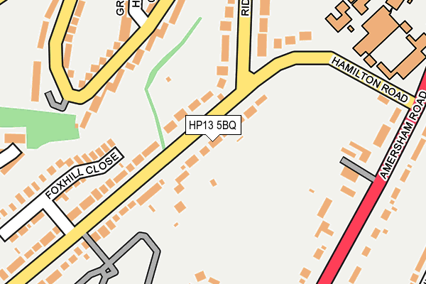 HP13 5BQ map - OS OpenMap – Local (Ordnance Survey)