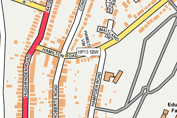 HP13 5BW map - OS OpenMap – Local (Ordnance Survey)