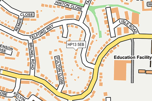 HP13 5EB map - OS OpenMap – Local (Ordnance Survey)
