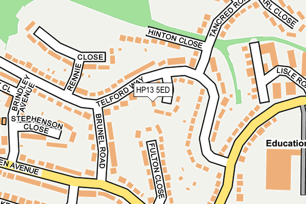 HP13 5ED map - OS OpenMap – Local (Ordnance Survey)