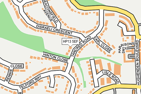 HP13 5EF map - OS OpenMap – Local (Ordnance Survey)