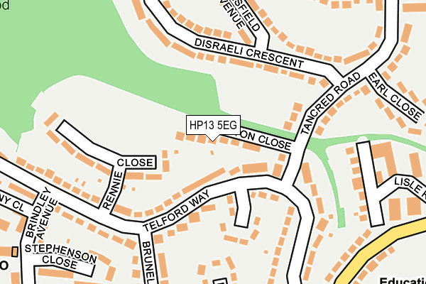 HP13 5EG map - OS OpenMap – Local (Ordnance Survey)