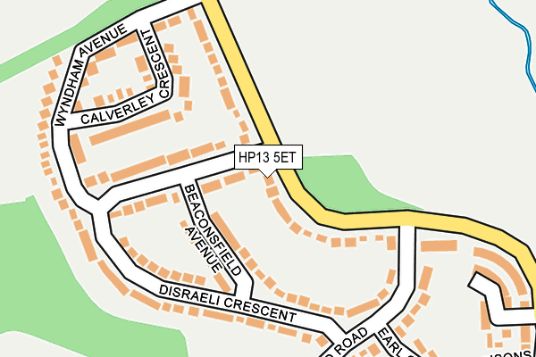HP13 5ET map - OS OpenMap – Local (Ordnance Survey)