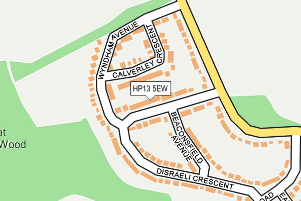 HP13 5EW map - OS OpenMap – Local (Ordnance Survey)