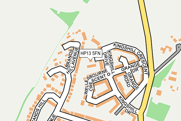 HP13 5FN map - OS OpenMap – Local (Ordnance Survey)