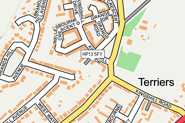 HP13 5FY map - OS OpenMap – Local (Ordnance Survey)