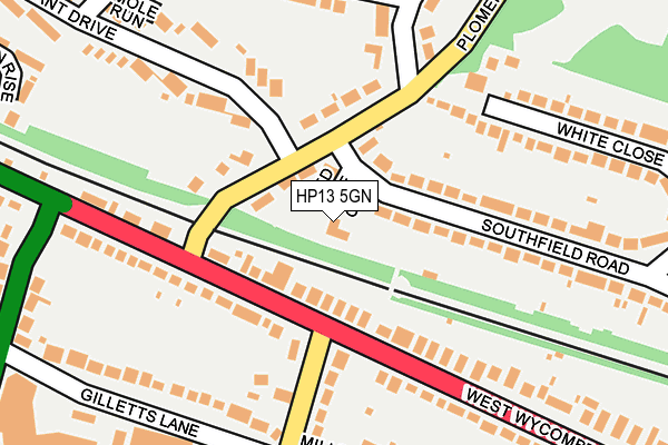 HP13 5GN map - OS OpenMap – Local (Ordnance Survey)