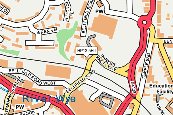 HP13 5HJ map - OS OpenMap – Local (Ordnance Survey)