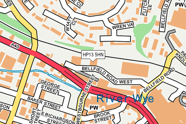 HP13 5HN map - OS OpenMap – Local (Ordnance Survey)