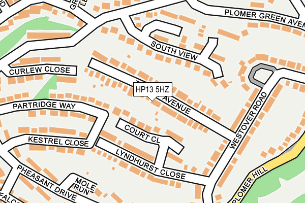 HP13 5HZ map - OS OpenMap – Local (Ordnance Survey)