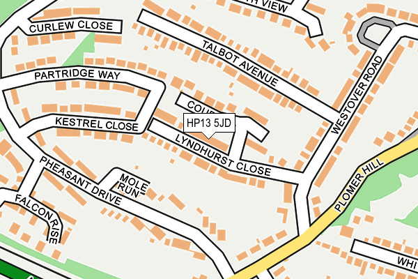 HP13 5JD map - OS OpenMap – Local (Ordnance Survey)