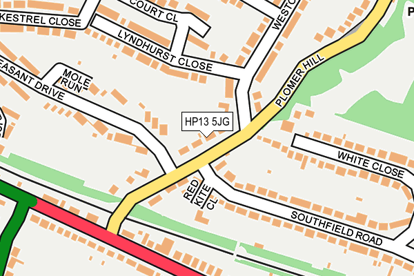 HP13 5JG map - OS OpenMap – Local (Ordnance Survey)