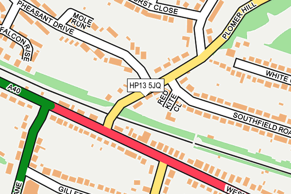 HP13 5JQ map - OS OpenMap – Local (Ordnance Survey)