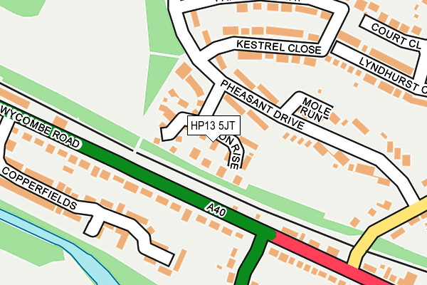 HP13 5JT map - OS OpenMap – Local (Ordnance Survey)