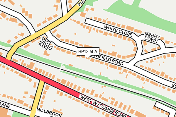 HP13 5LA map - OS OpenMap – Local (Ordnance Survey)