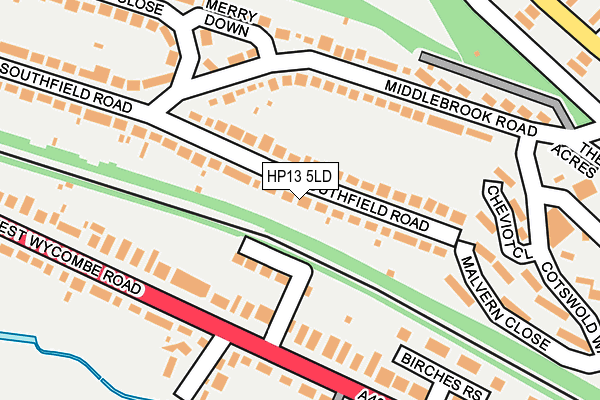HP13 5LD map - OS OpenMap – Local (Ordnance Survey)