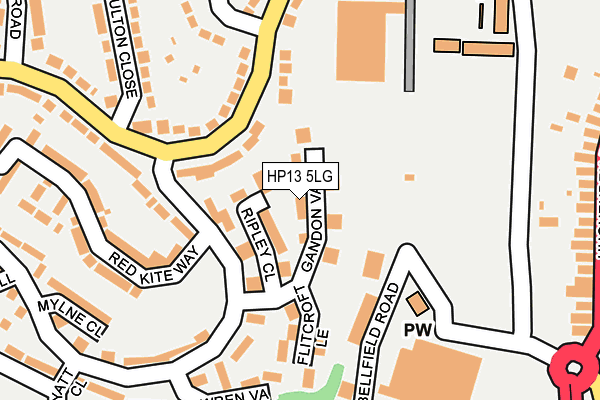 HP13 5LG map - OS OpenMap – Local (Ordnance Survey)