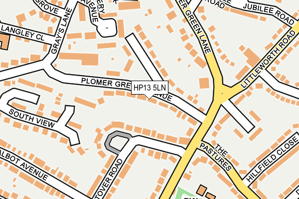 HP13 5LN map - OS OpenMap – Local (Ordnance Survey)