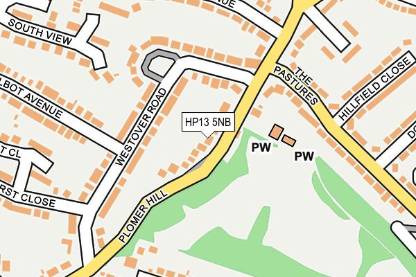 HP13 5NB map - OS OpenMap – Local (Ordnance Survey)