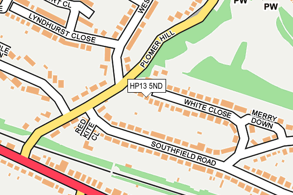 HP13 5ND map - OS OpenMap – Local (Ordnance Survey)