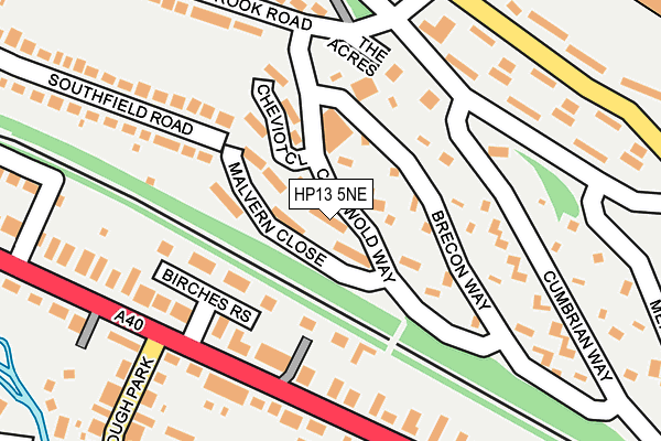 HP13 5NE map - OS OpenMap – Local (Ordnance Survey)