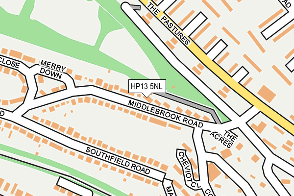 HP13 5NL map - OS OpenMap – Local (Ordnance Survey)