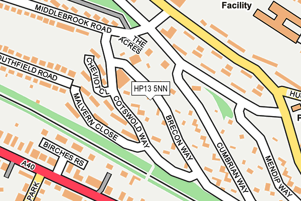 HP13 5NN map - OS OpenMap – Local (Ordnance Survey)