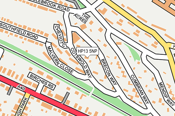 HP13 5NP map - OS OpenMap – Local (Ordnance Survey)