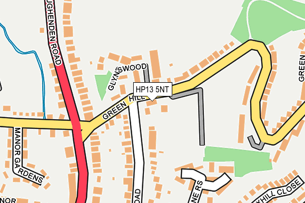 HP13 5NT map - OS OpenMap – Local (Ordnance Survey)
