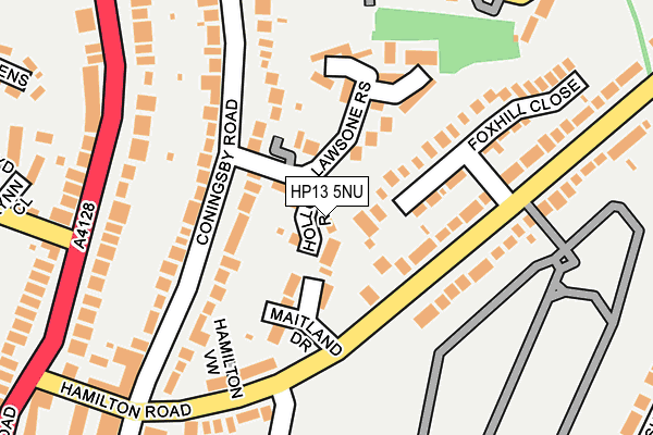 HP13 5NU map - OS OpenMap – Local (Ordnance Survey)