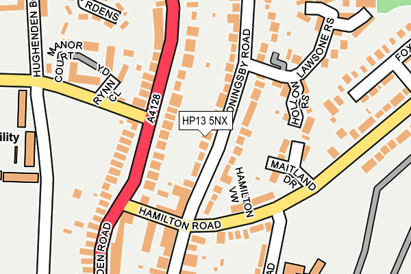 HP13 5NX map - OS OpenMap – Local (Ordnance Survey)