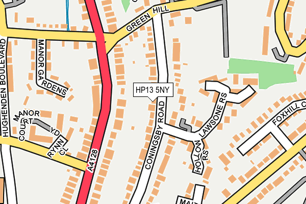 HP13 5NY map - OS OpenMap – Local (Ordnance Survey)