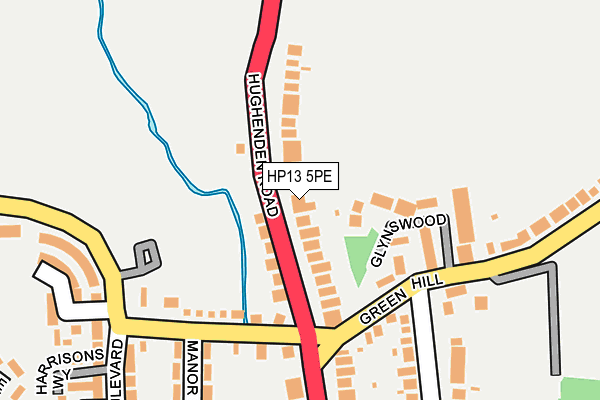HP13 5PE map - OS OpenMap – Local (Ordnance Survey)