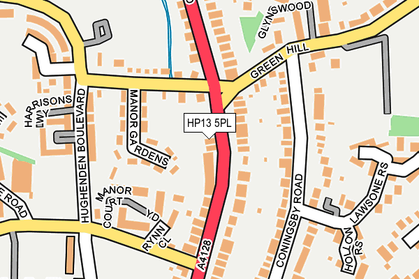 HP13 5PL map - OS OpenMap – Local (Ordnance Survey)