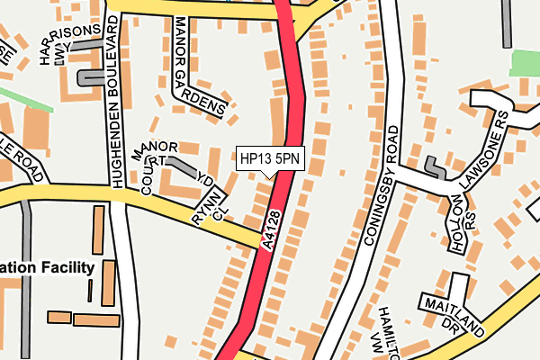 HP13 5PN map - OS OpenMap – Local (Ordnance Survey)