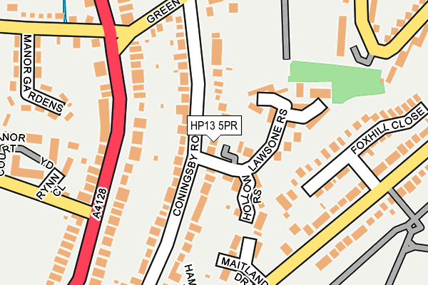HP13 5PR map - OS OpenMap – Local (Ordnance Survey)