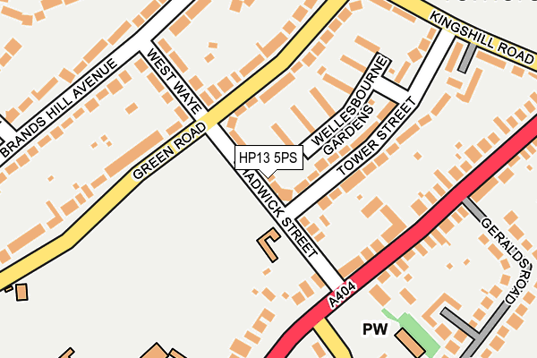 HP13 5PS map - OS OpenMap – Local (Ordnance Survey)
