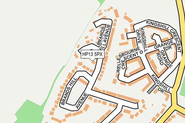 HP13 5PX map - OS OpenMap – Local (Ordnance Survey)