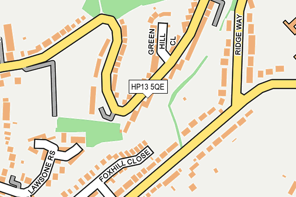 HP13 5QE map - OS OpenMap – Local (Ordnance Survey)